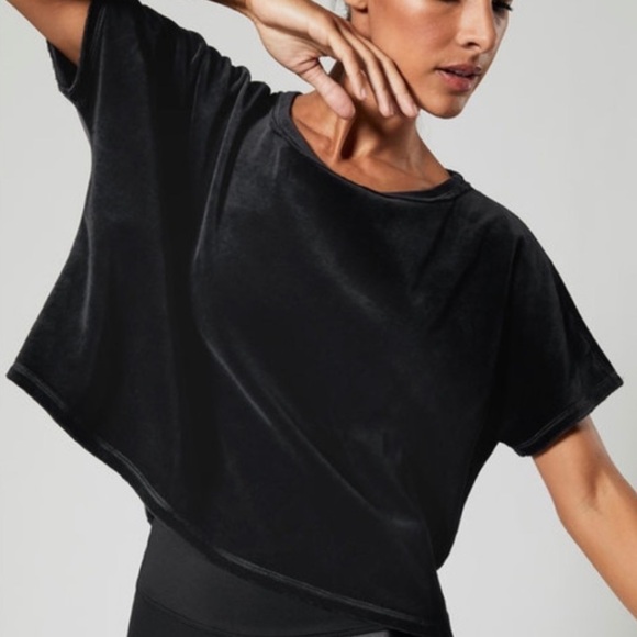 ALALA Champ Tee black velvet velour size L black - Picture 3 of 11